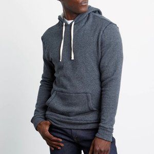 NEW Rails Smith Striped Pullover Hoodie In Black/ Charcoal Stripe Size Medium